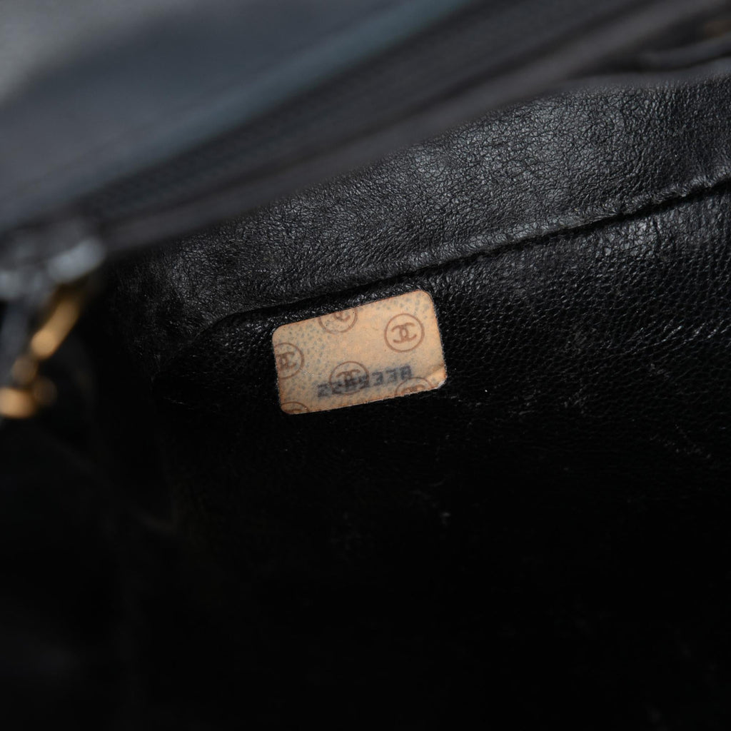Chanel CC Quilted Patent Straight Single Flap