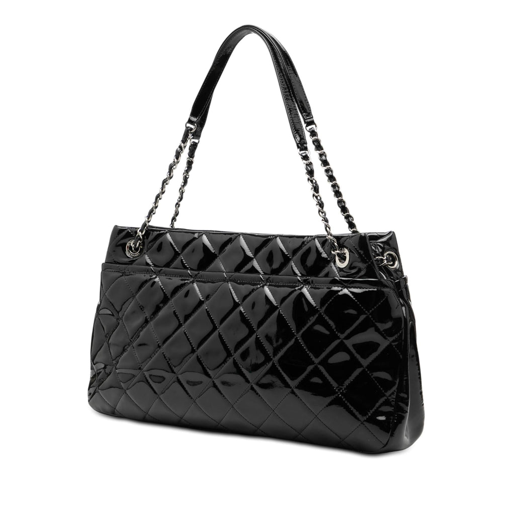 Chanel CC Quilted Patent Timeless Soft Tote