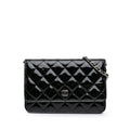 Chanel CC Quilted Patent Wallet On Chain