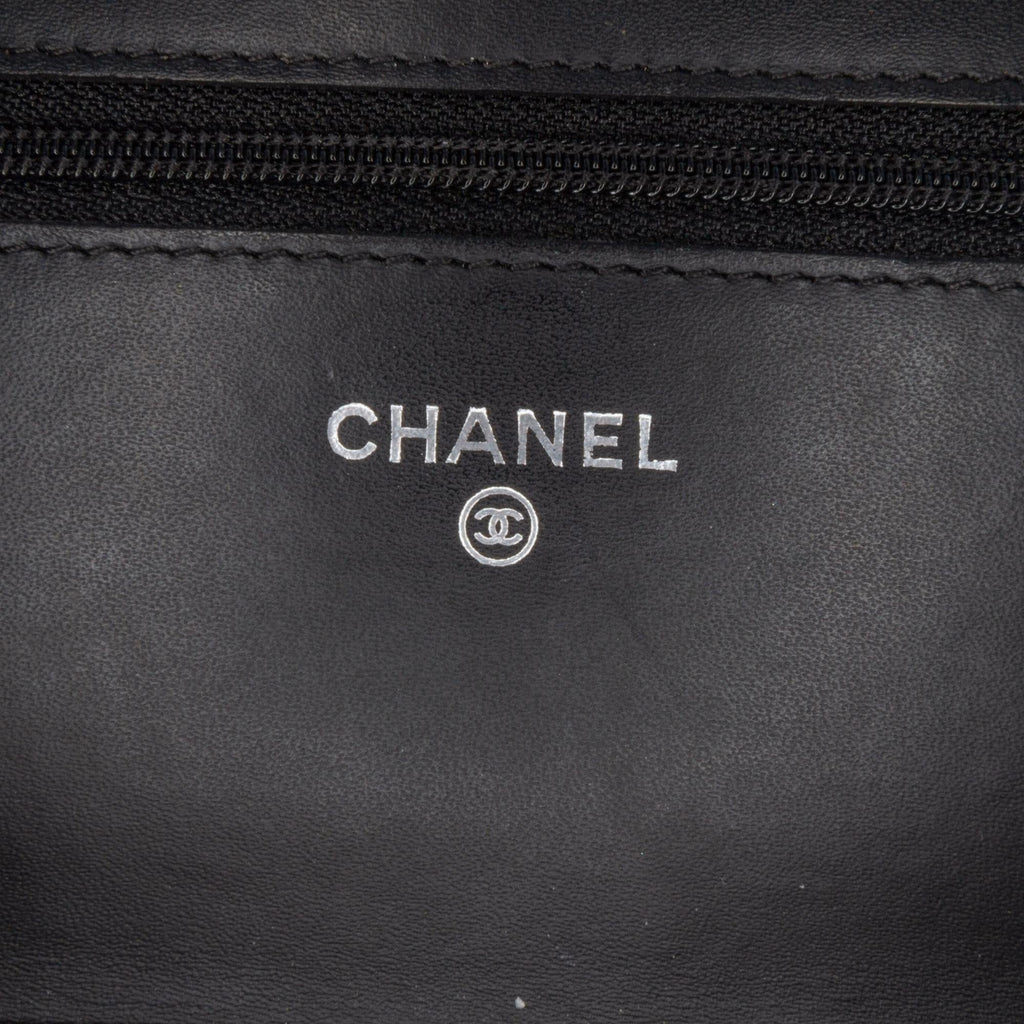 Chanel CC Quilted Patent Wallet On Chain