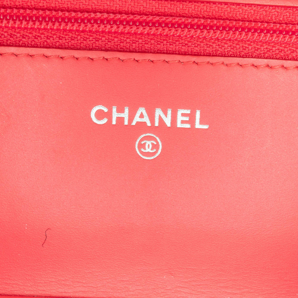 Chanel CC Quilted Patent Wallet on Chain (SHG-JFP2pp)