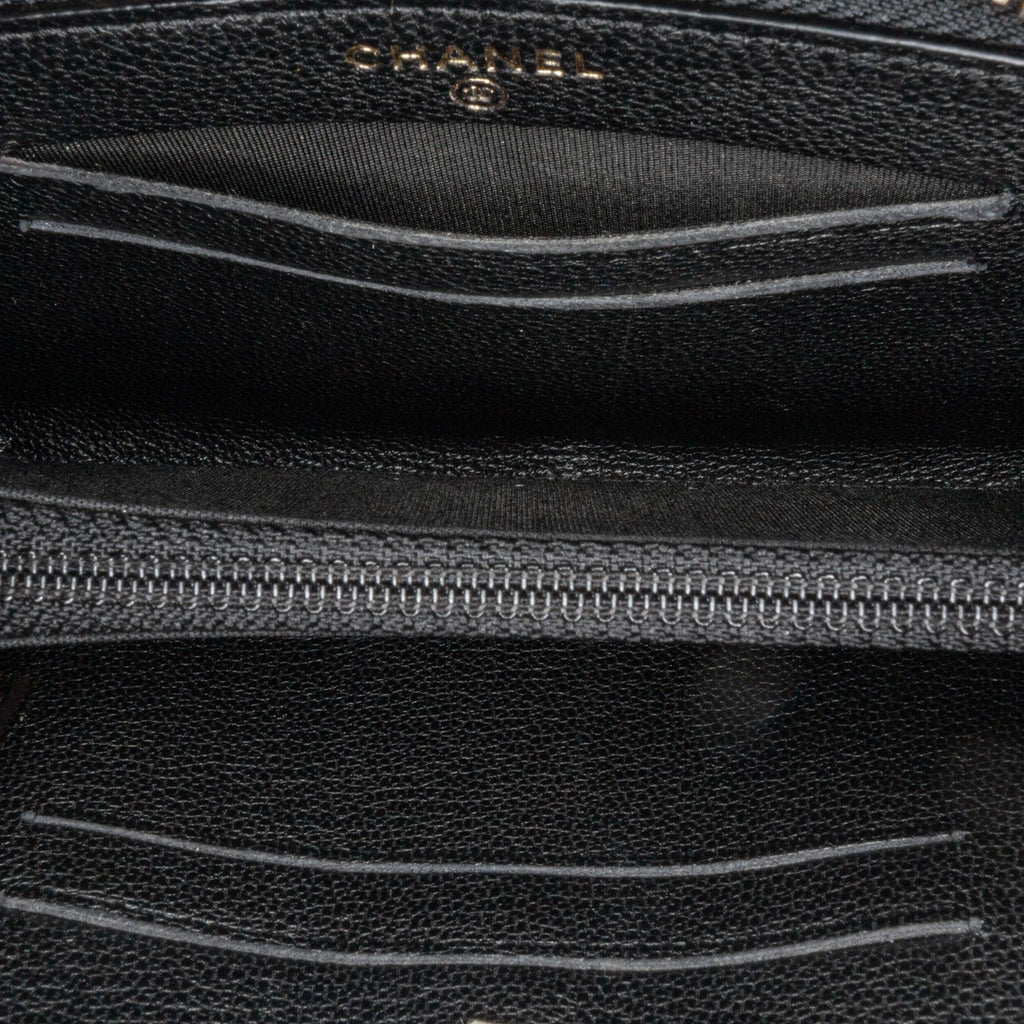Chanel CC Quilted Patent Zip Around Long Wallet (SHG-OZKSJN)