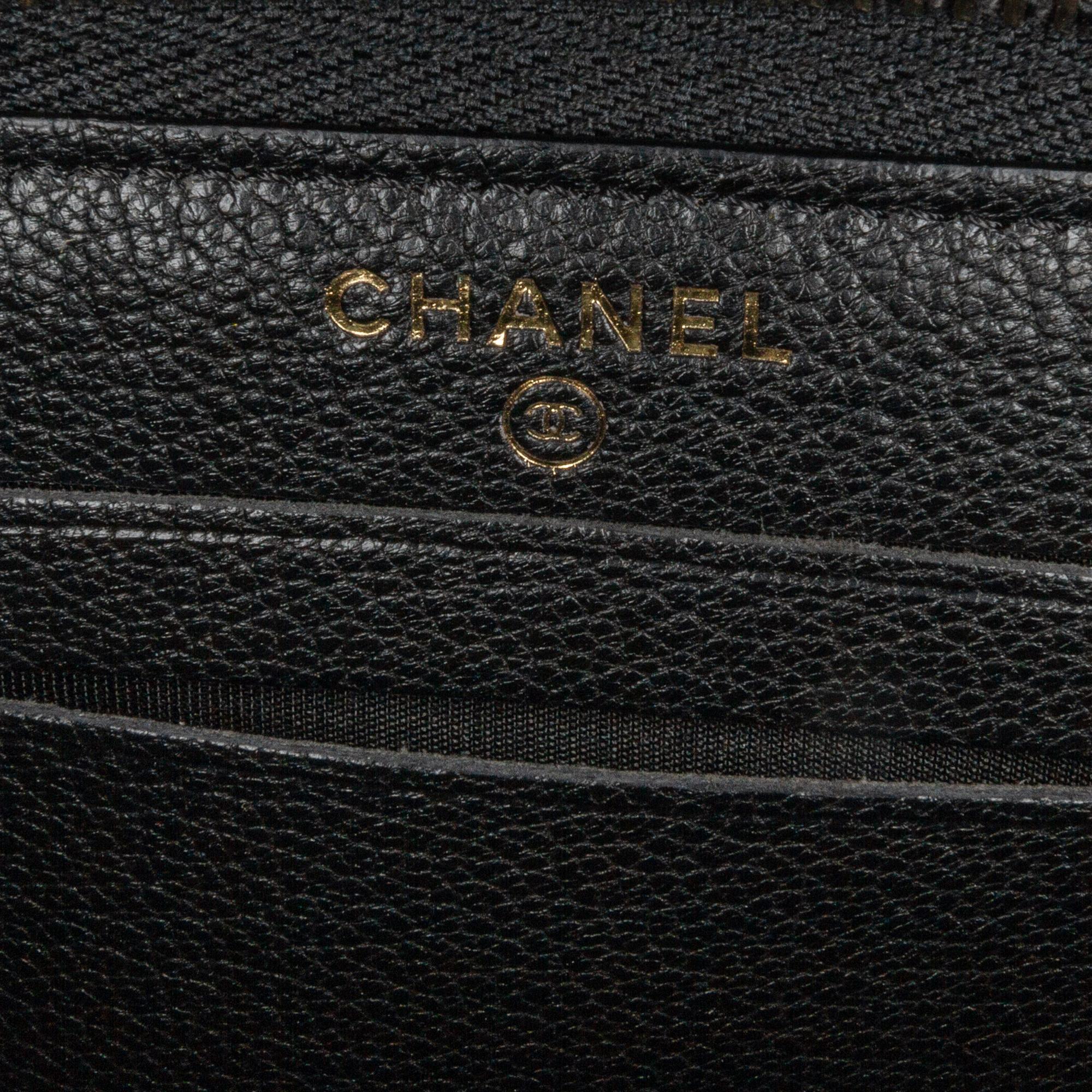 Chanel CC Quilted Patent Zip Around Long Wallet (SHG-OZKSJN)