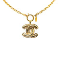 Chanel CC Quilted Pendant Necklace