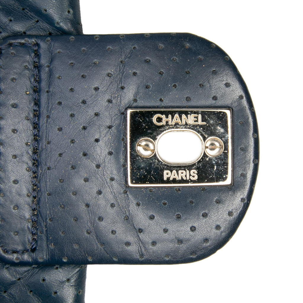 Chanel CC Quilted Perforated Aged Calfskin Flap