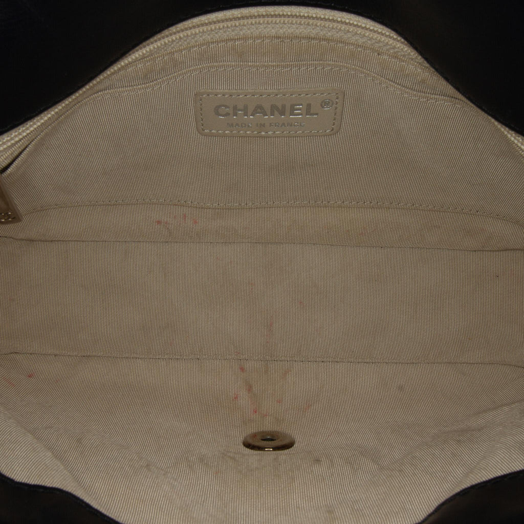 Chanel CC Quilted Perforated Lambskin Single Flap