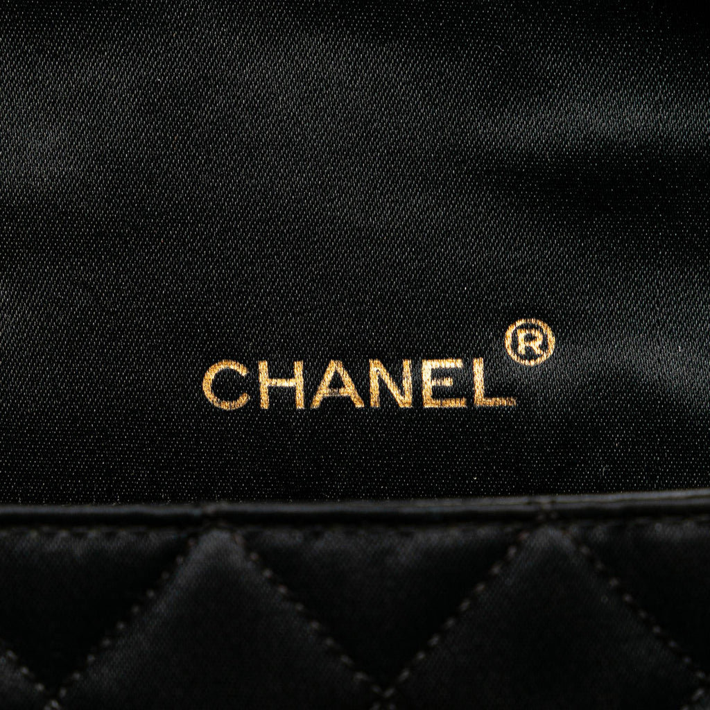 Chanel CC Quilted Satin Bijoux Chain Single Flap