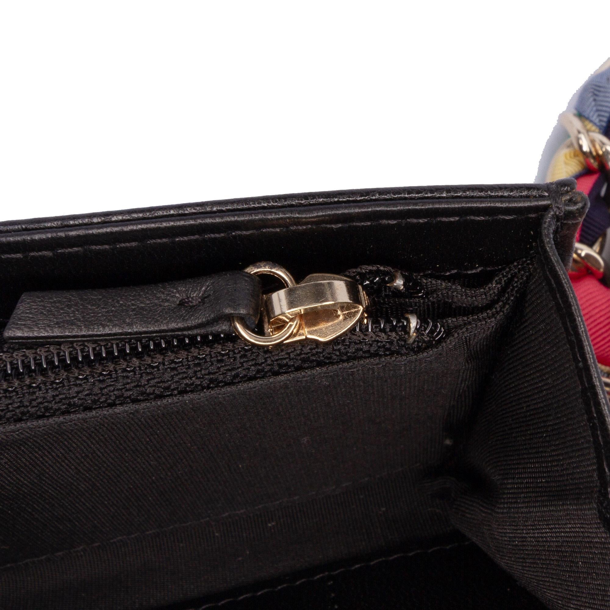 Chanel CC Quilted Shiny Lambskin Ribbon Long Clutch on Chain