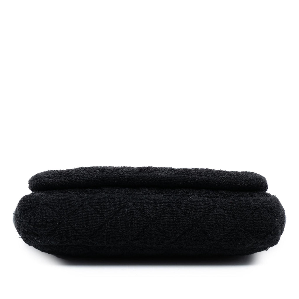 Chanel CC Quilted Terry Cloth Flap
