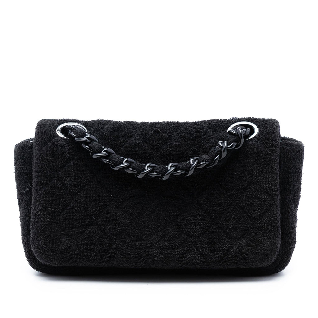 Chanel CC Quilted Terry Cloth Flap