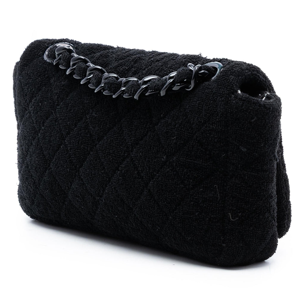 Chanel CC Quilted Terry Cloth Flap