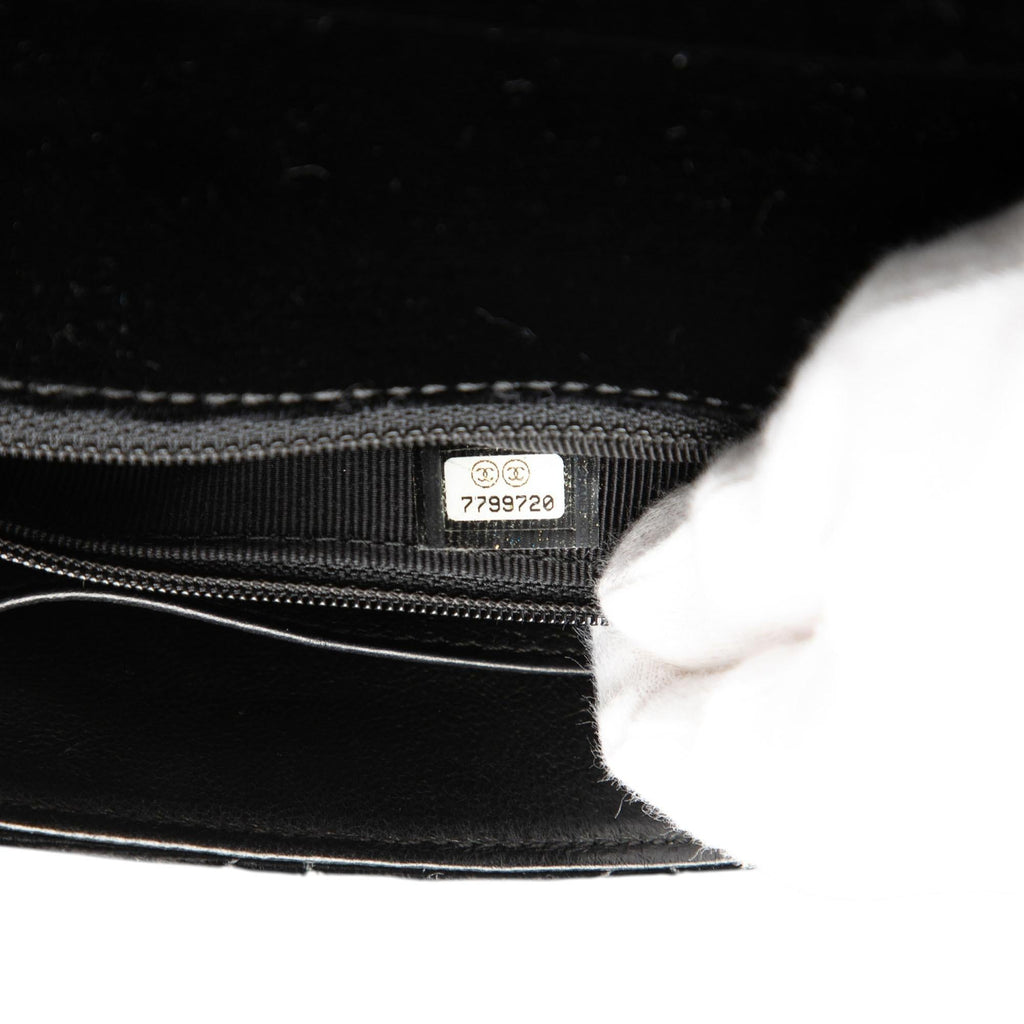 Chanel CC Quilted Velvet Chain Shoulder Bag
