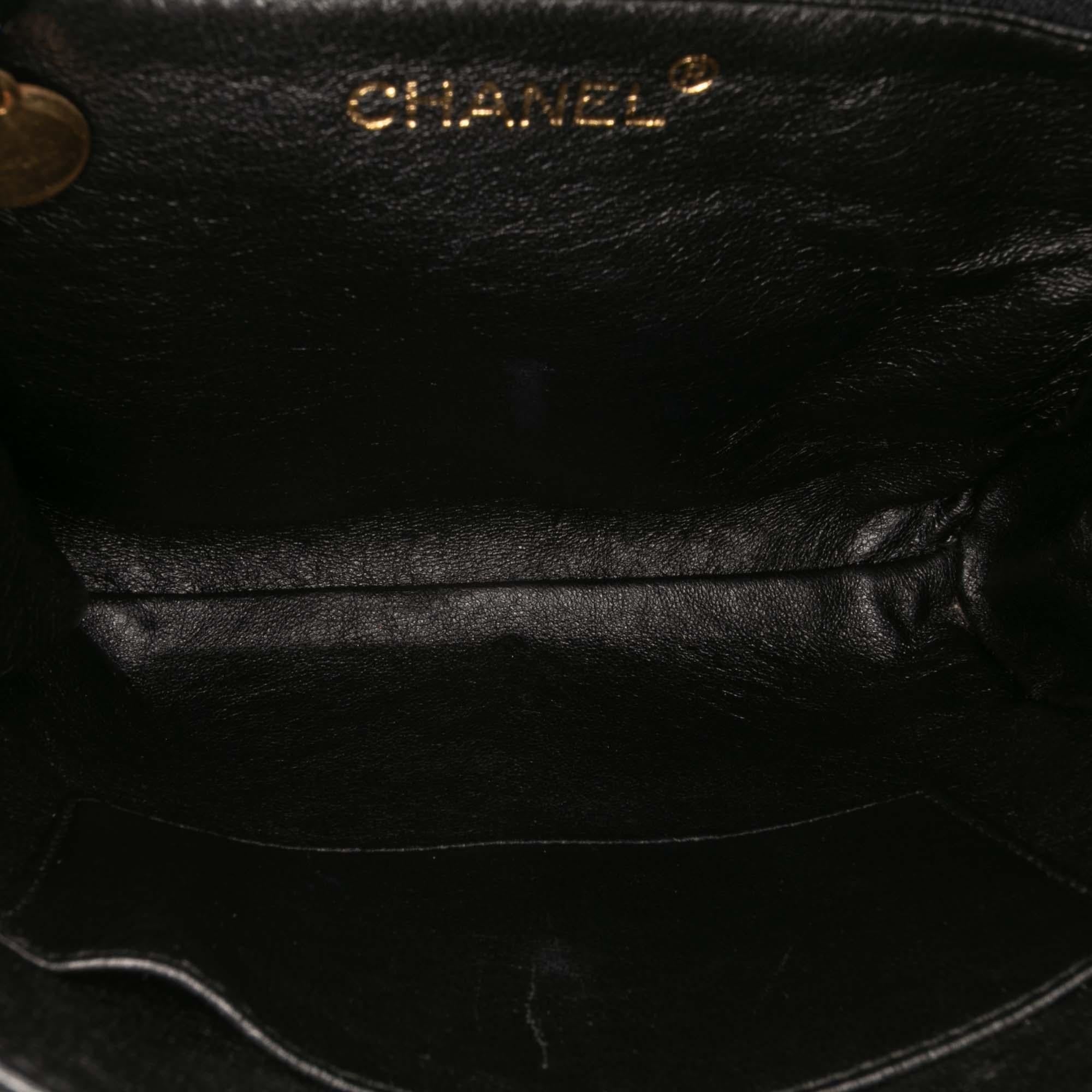 Chanel CC Quilted Velvet Flap