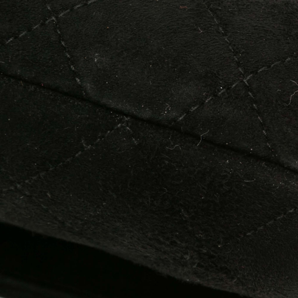 Chanel CC Quilted Velvet Flap