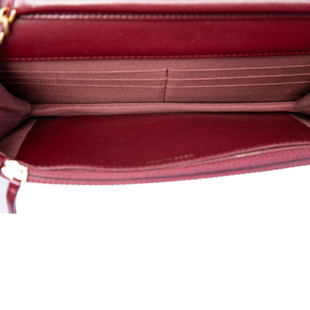 Chanel CC Quilted Velvet Wallet on Chain