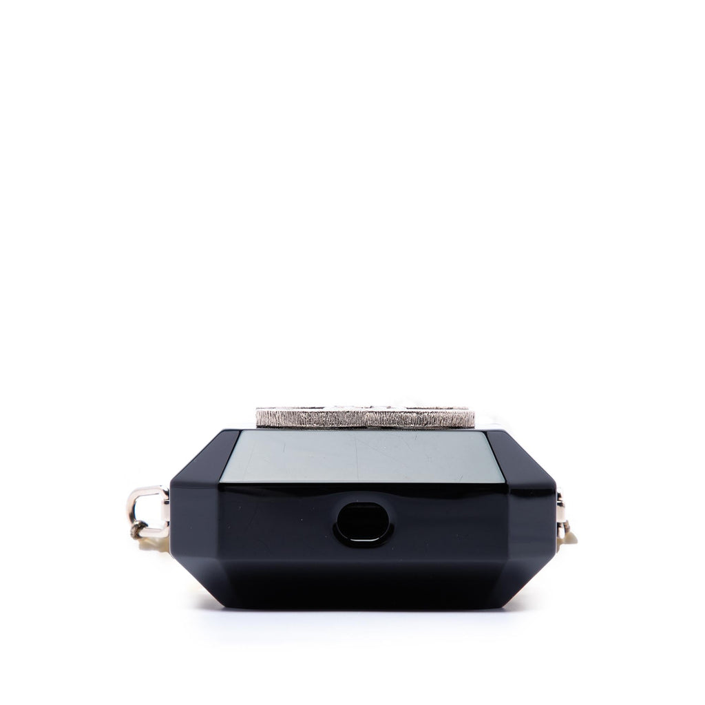 Chanel CC Resin Crystal Faux Pearl Airpods Pro Holder Necklace Bag