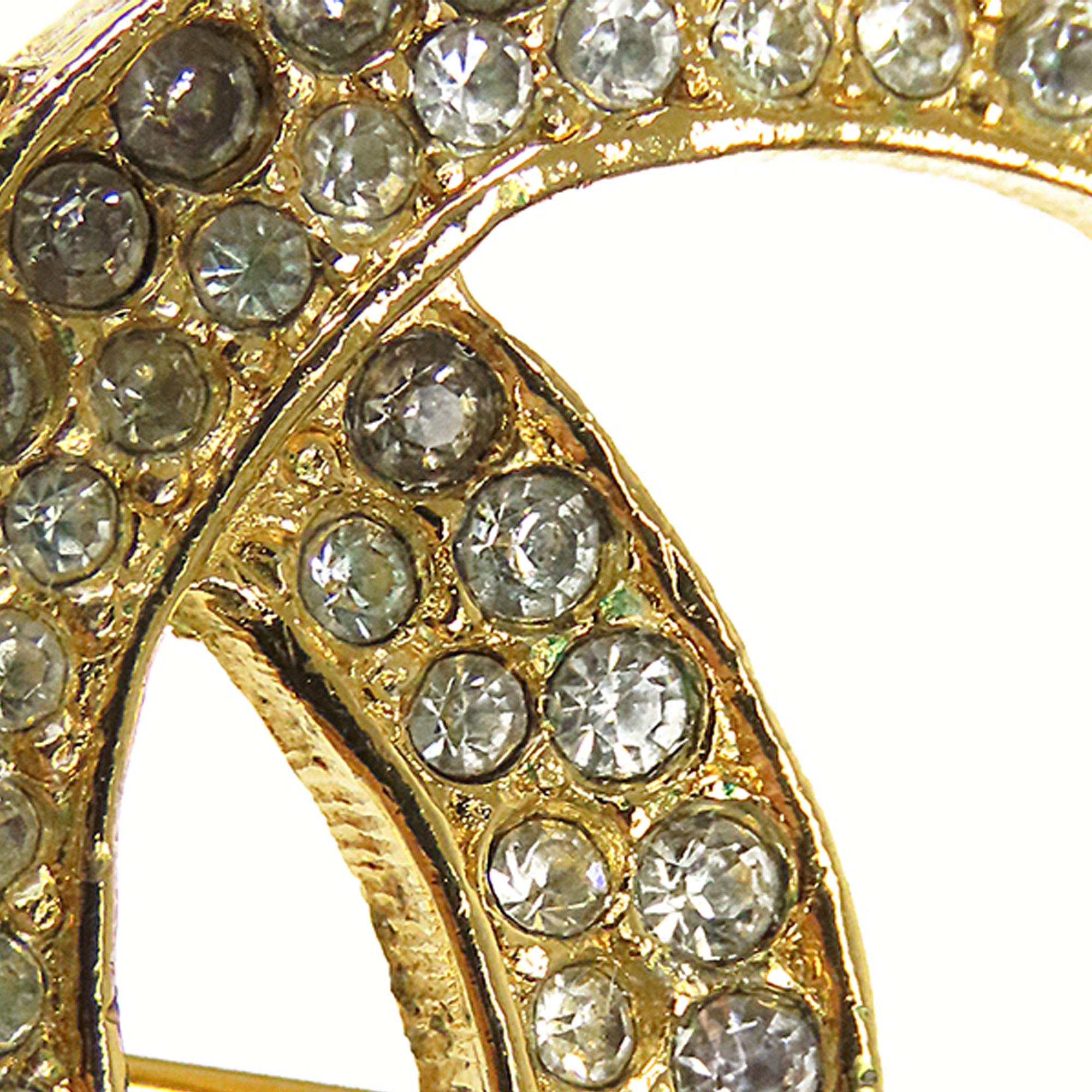 Chanel CC Rhinestone Brooch (SHG-TMJJyo)