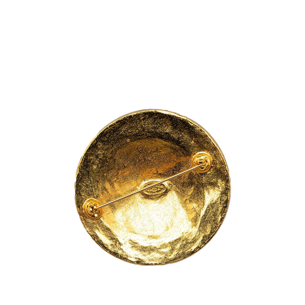 Chanel CC Round Brooch