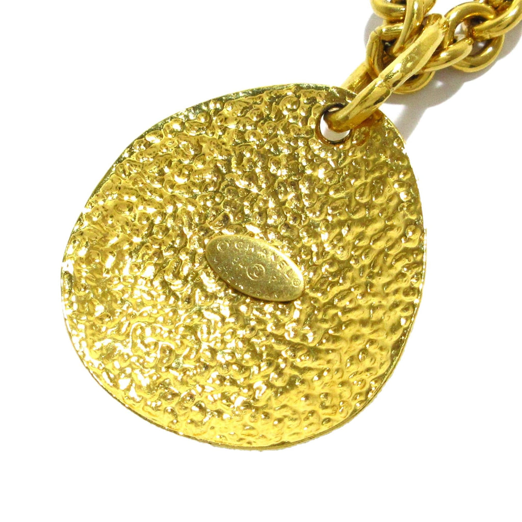 Chanel CC Round Pendant Necklace (SHG-I0vypf)