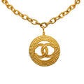 Chanel CC Round Pendant Necklace (SHG-lDIfMU)