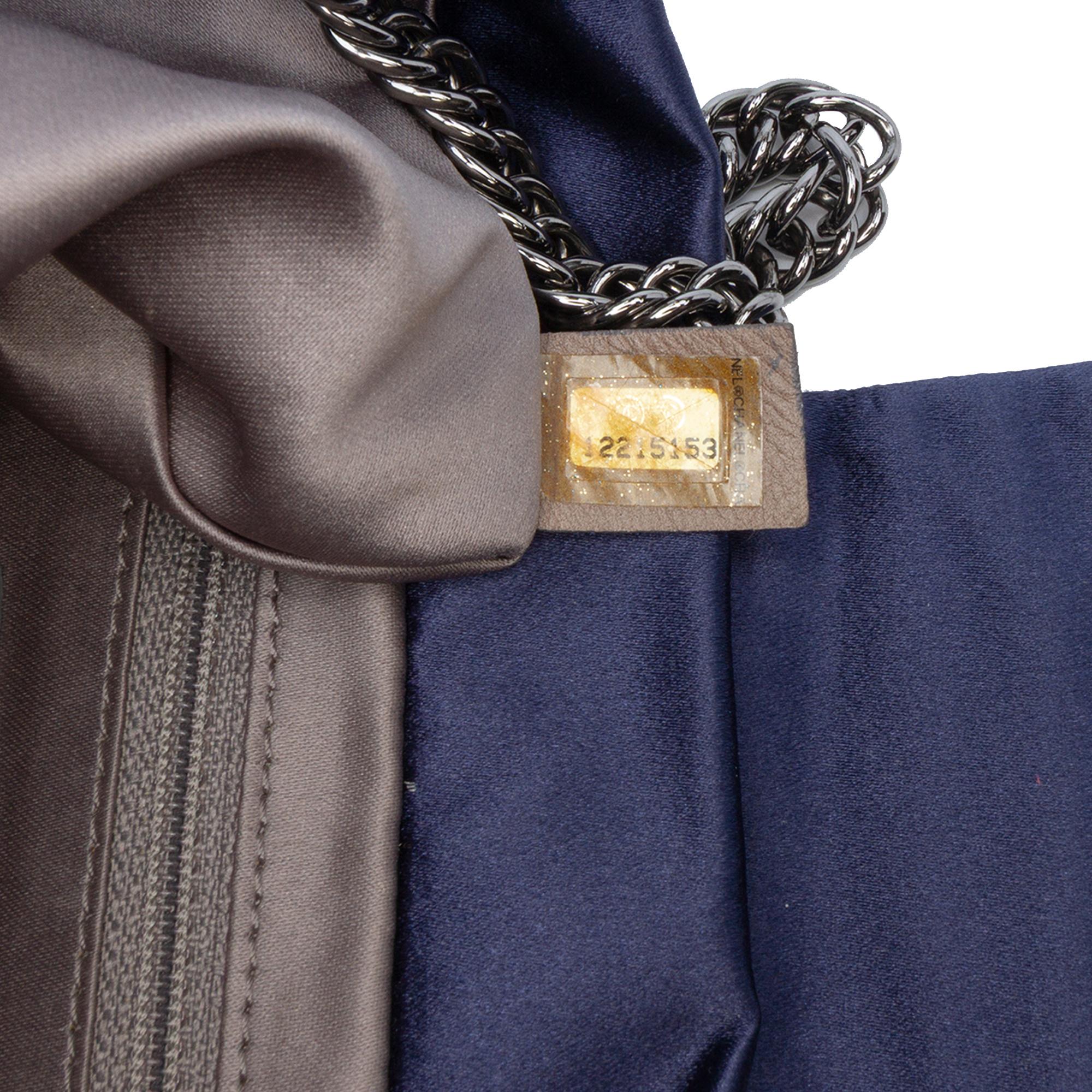 Chanel CC Satin Bow Clutch with Chain