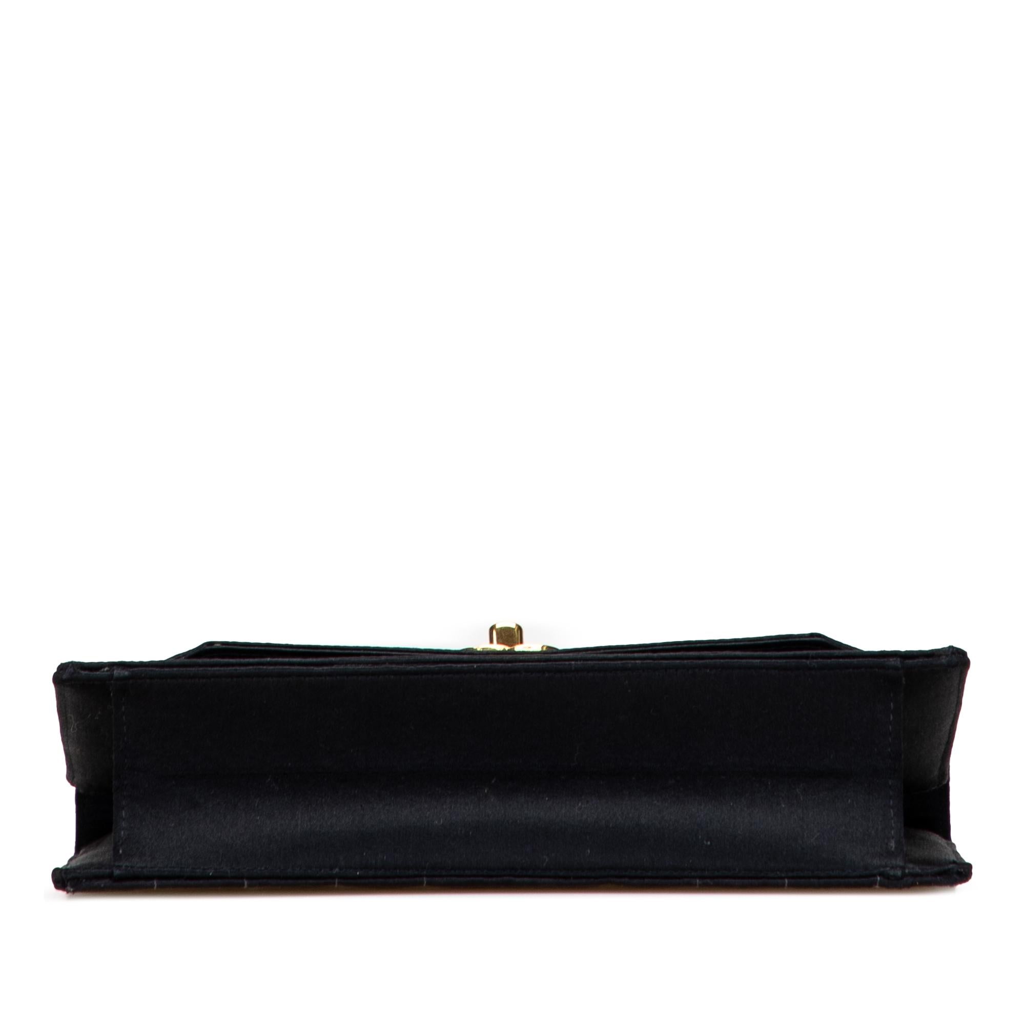 Chanel CC Satin Flap Clutch