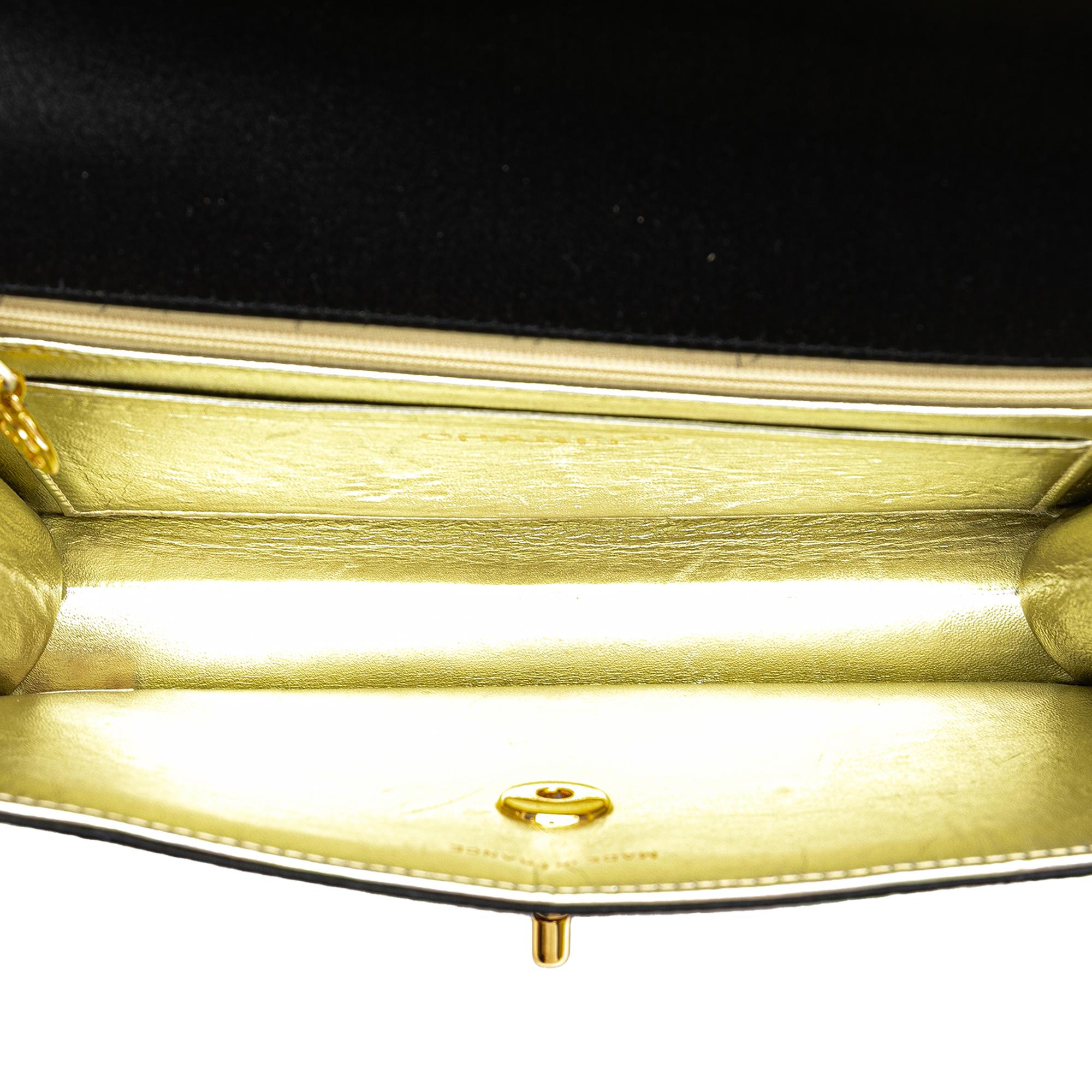 Chanel CC Satin Flap Clutch
