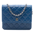 Chanel CC Square Quilted Lambskin Wallet on Chain