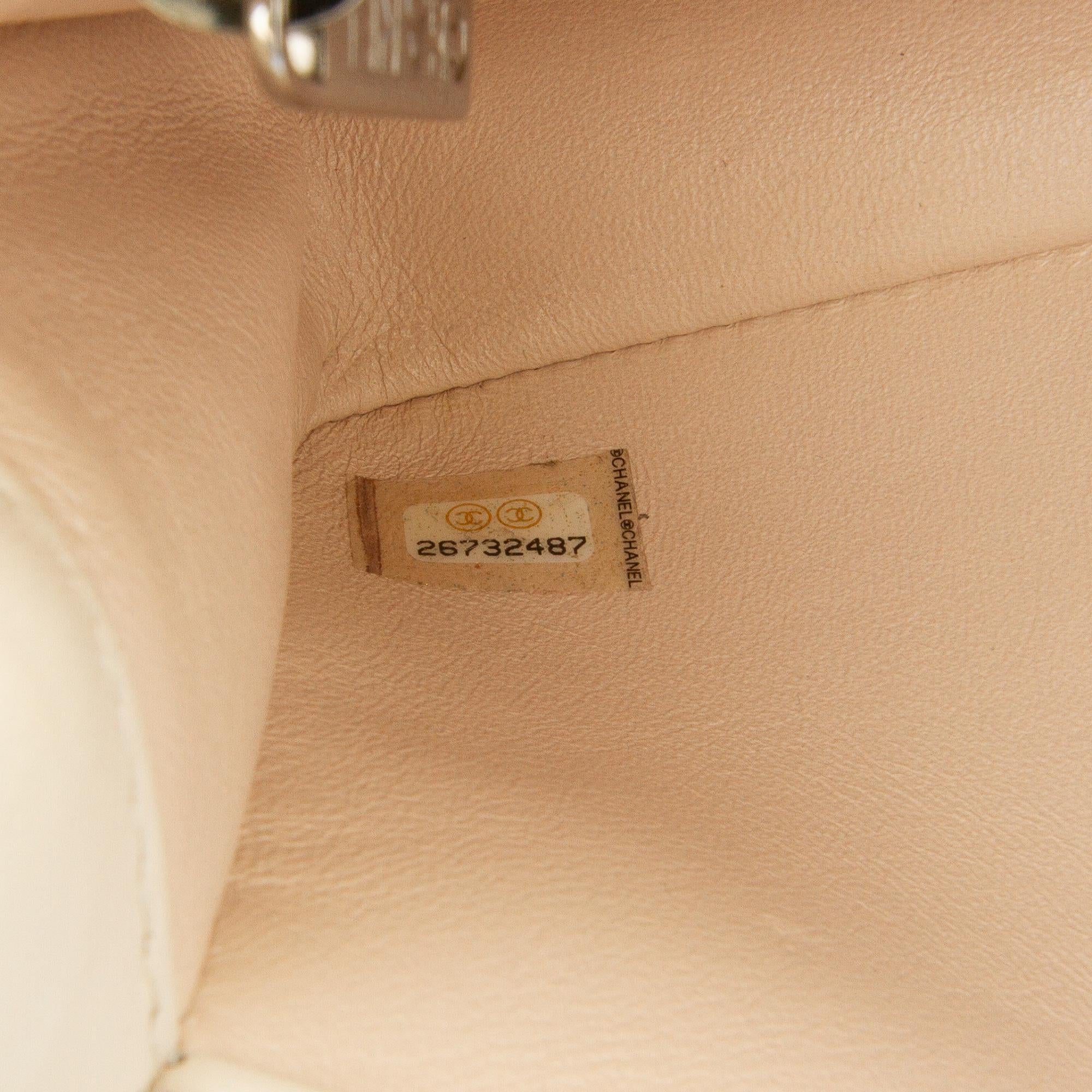 Chanel CC Stitched Calfskin Chain Flap