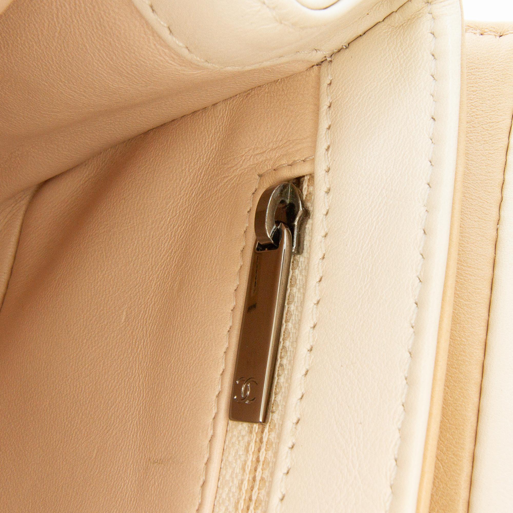 Chanel CC Stitched Calfskin Chain Flap