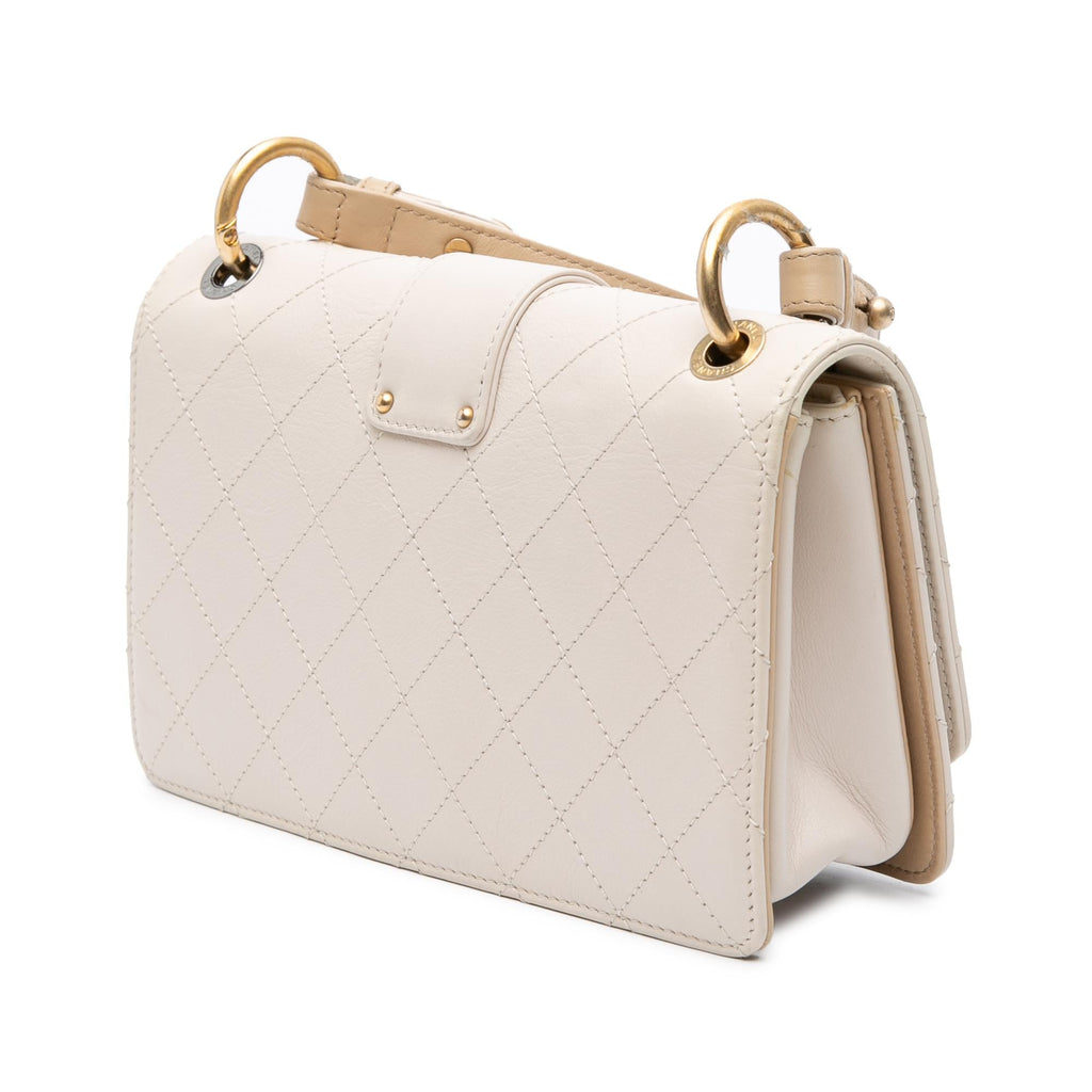 Chanel CC Stitched Calfskin Chain Flap
