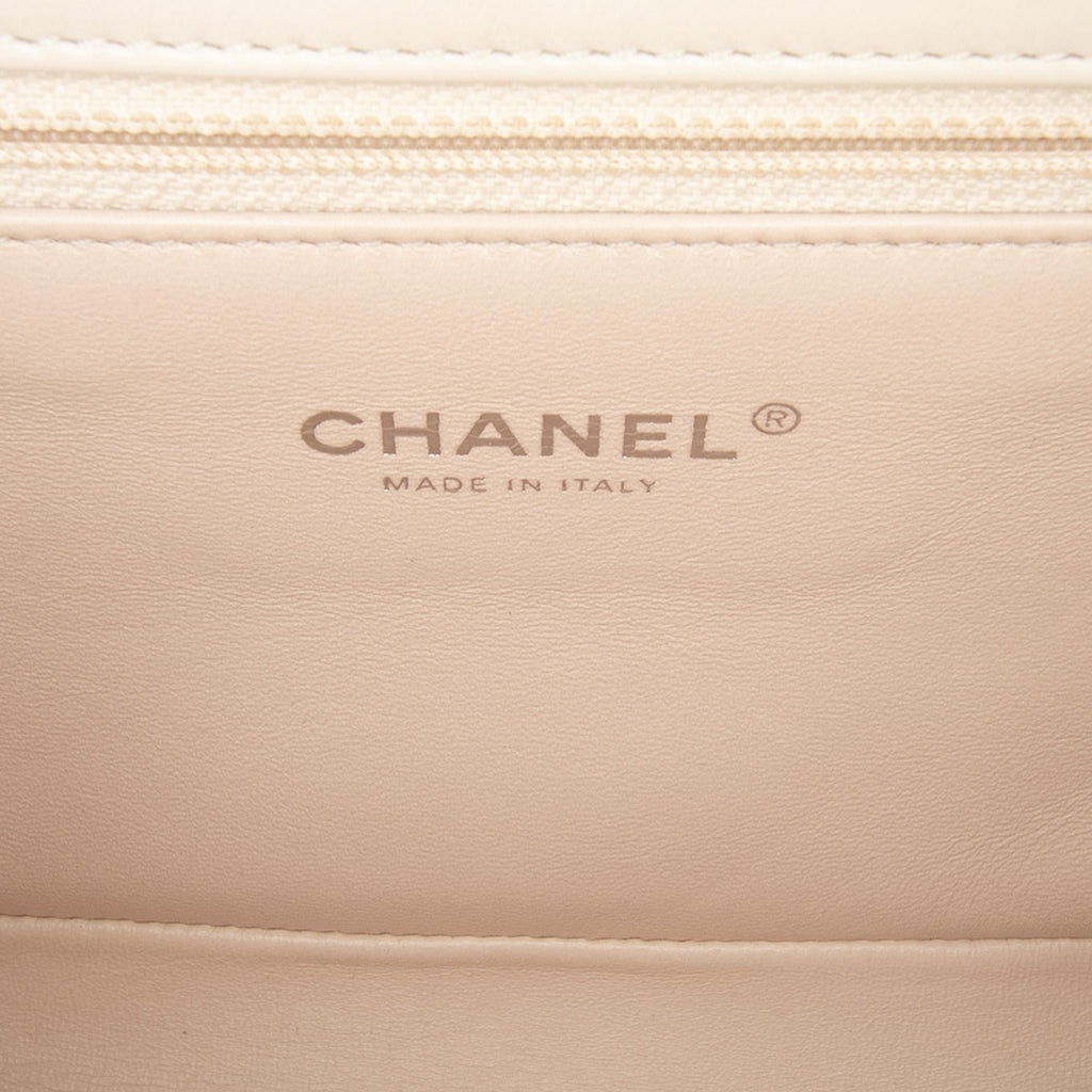 Chanel CC Stitched Calfskin Chain Flap