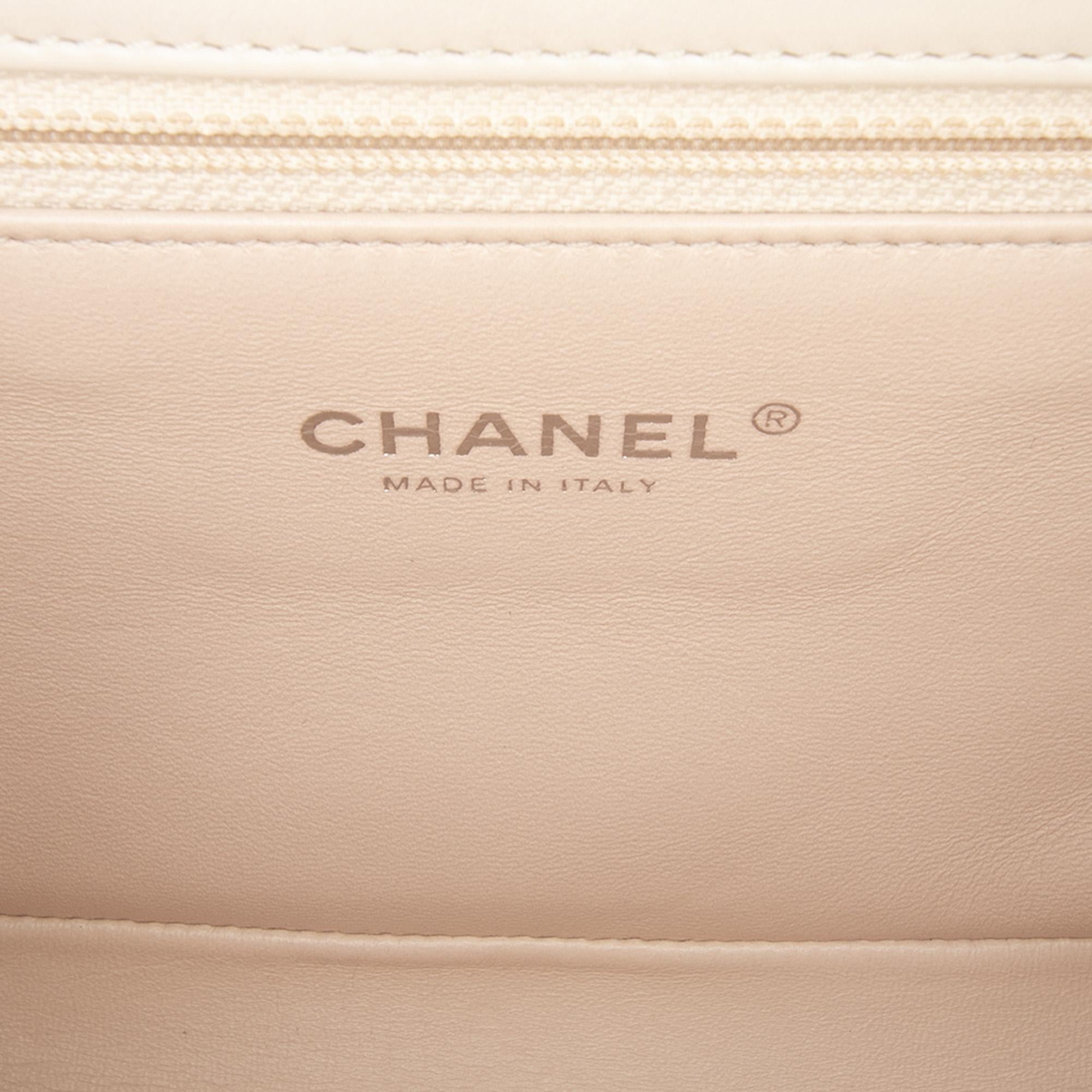 Chanel CC Stitched Calfskin Chain Flap