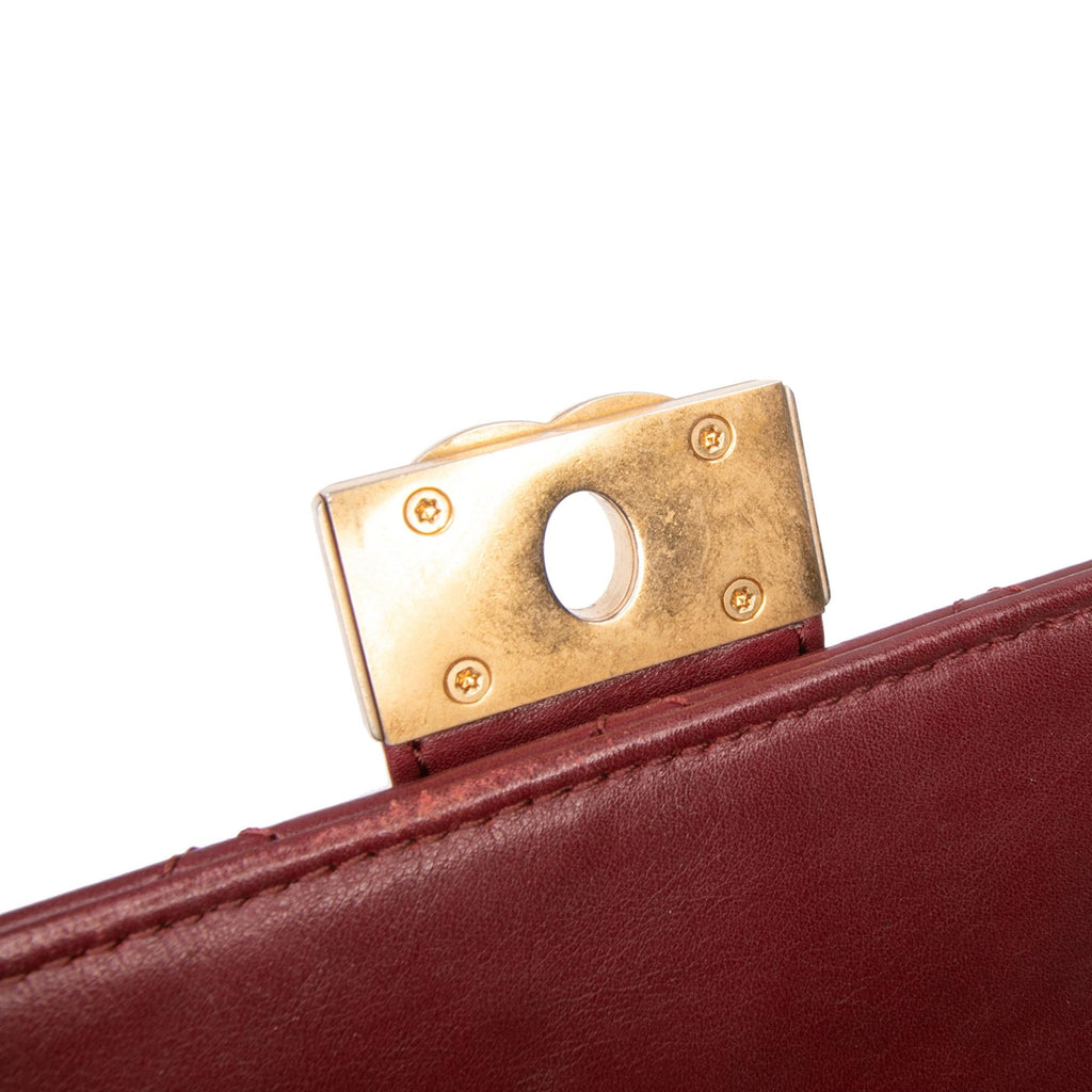 Chanel CC Stitched Calfskin Chain Flap