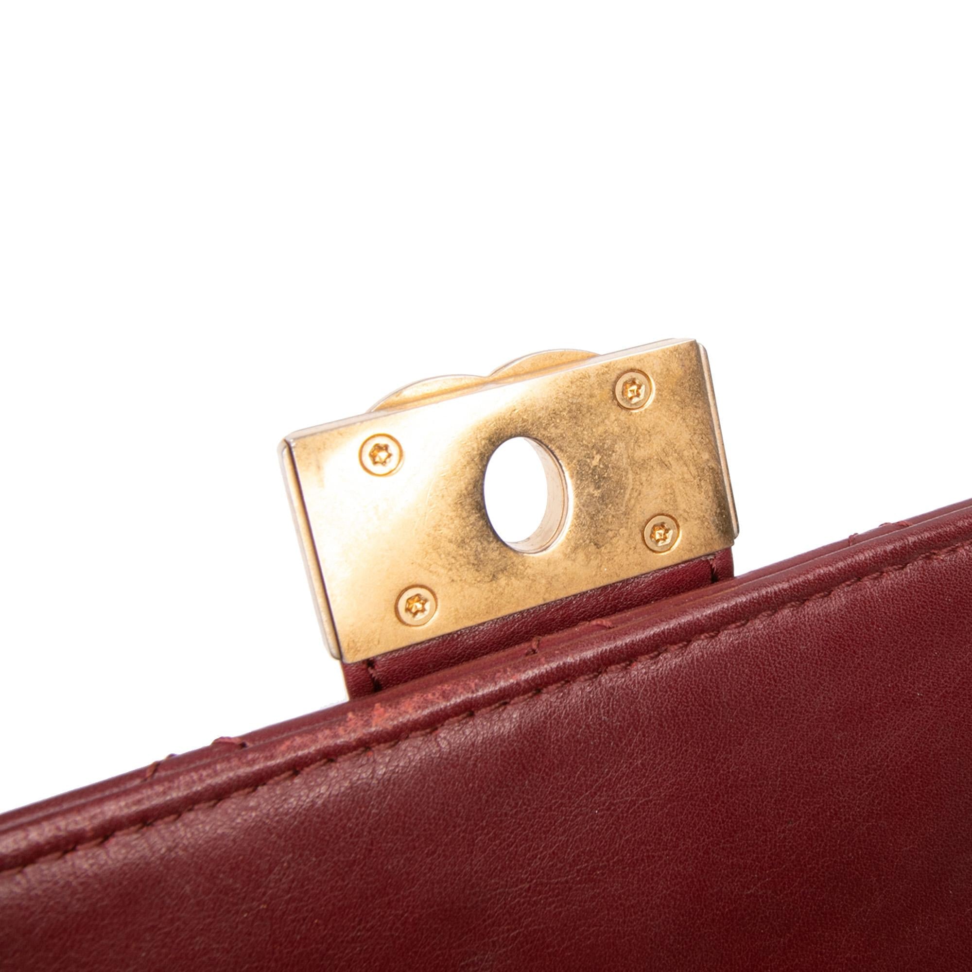 Chanel CC Stitched Calfskin Chain Flap