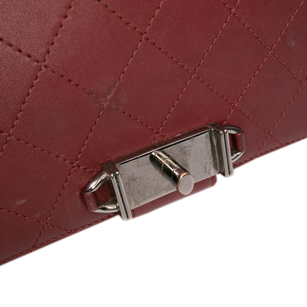Chanel CC Stitched Calfskin Chain Flap