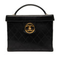 Chanel CC Stitched Calfskin Turnlock Vanity Case
