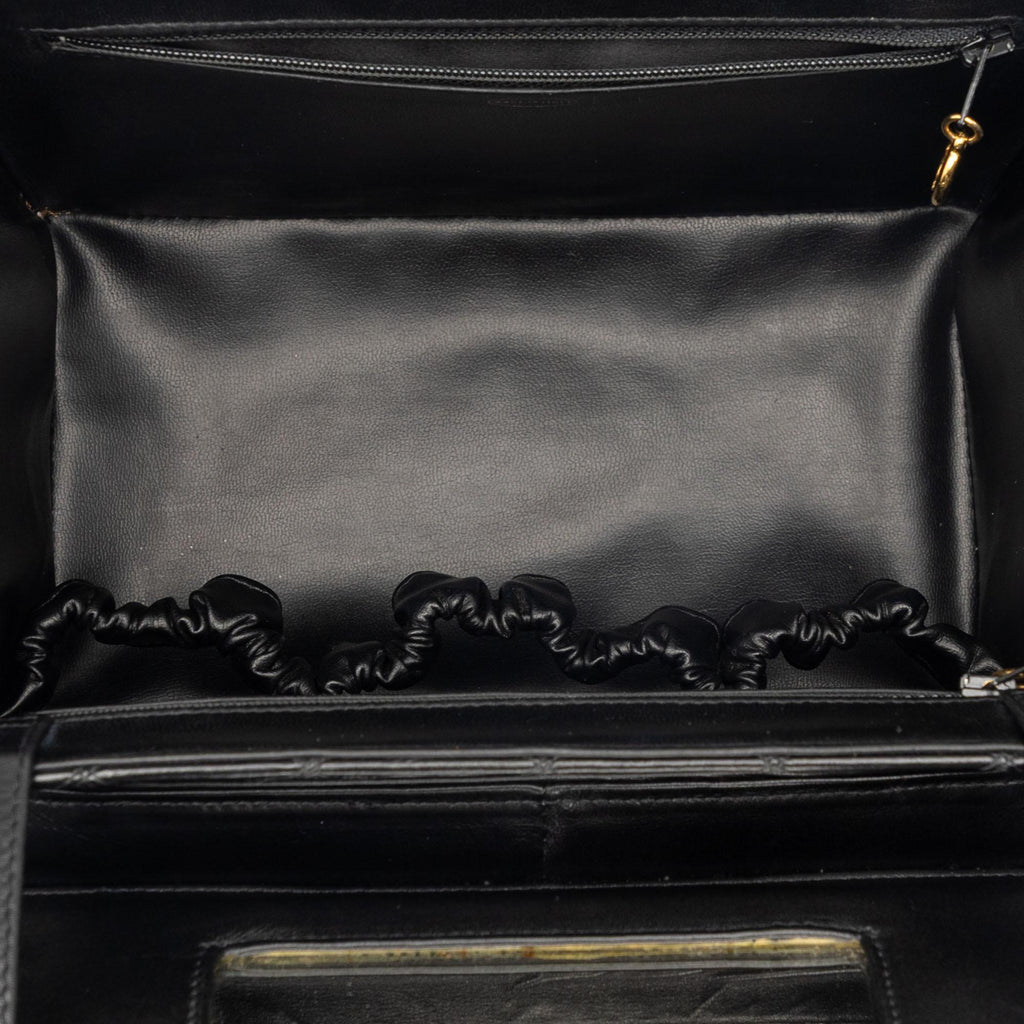 Chanel CC Stitched Calfskin Turnlock Vanity Case