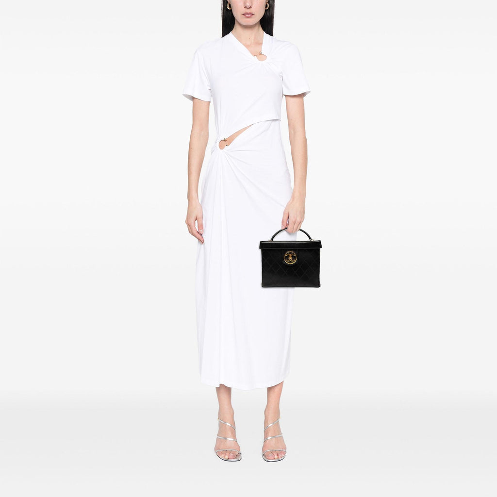 Chanel CC Stitched Calfskin Turnlock Vanity Case