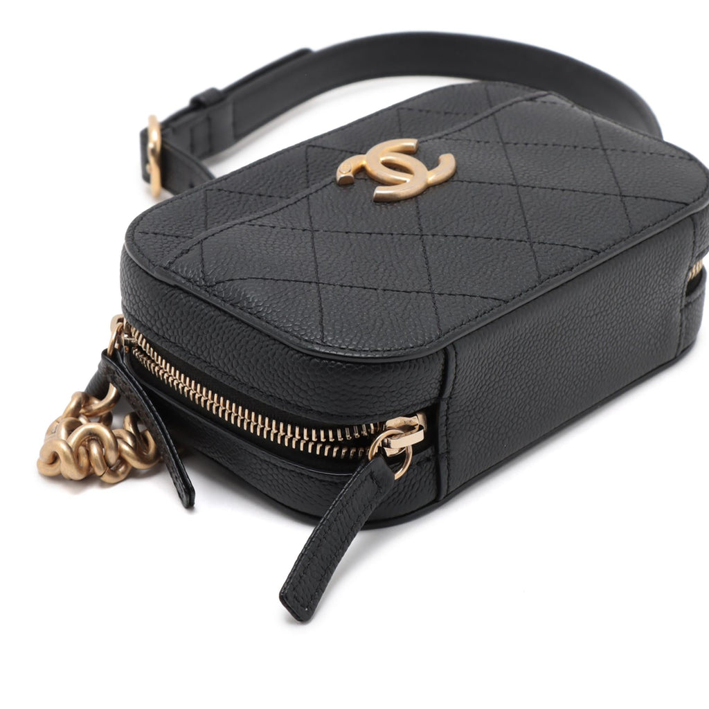 Chanel CC Stitched Caviar Chic Affinity Belt Bag