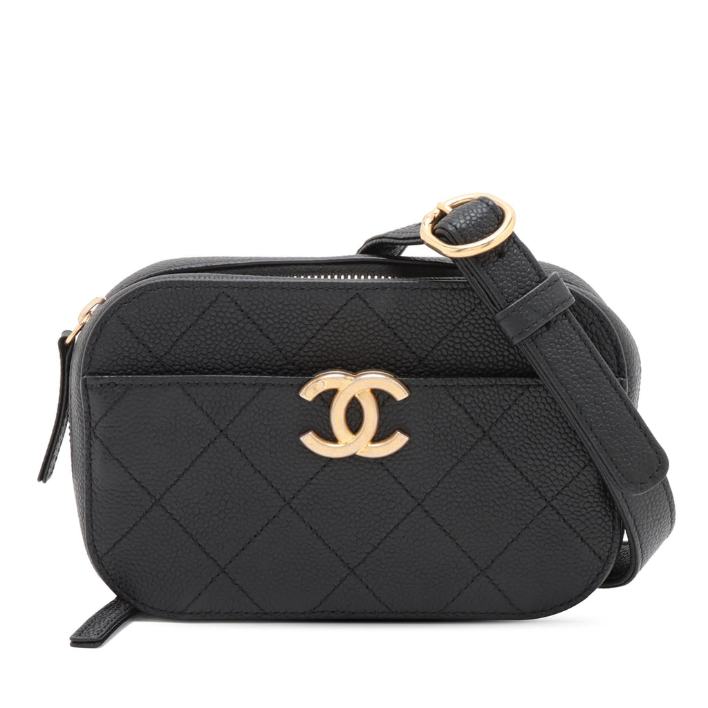 Chanel CC Stitched Caviar Chic Affinity Belt Bag