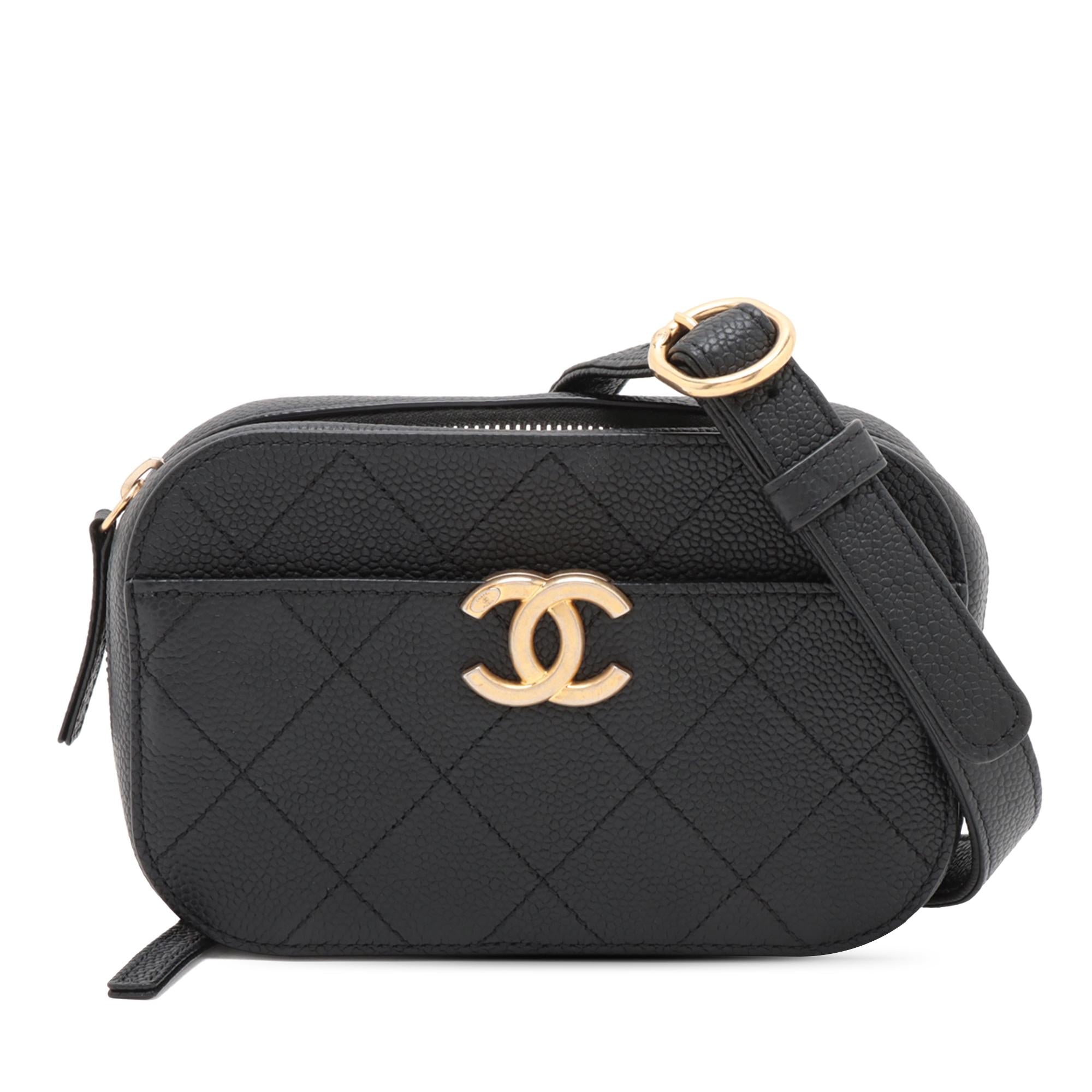 Chanel CC Stitched Caviar Chic Affinity Belt Bag