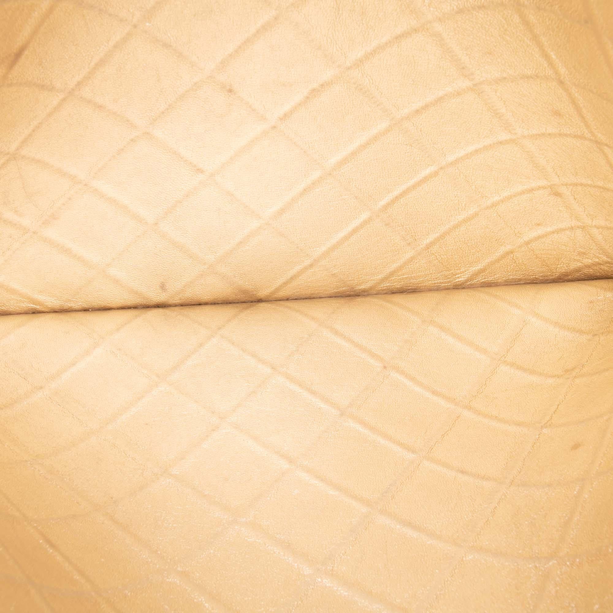 Chanel CC Stitched Lambskin Clutch