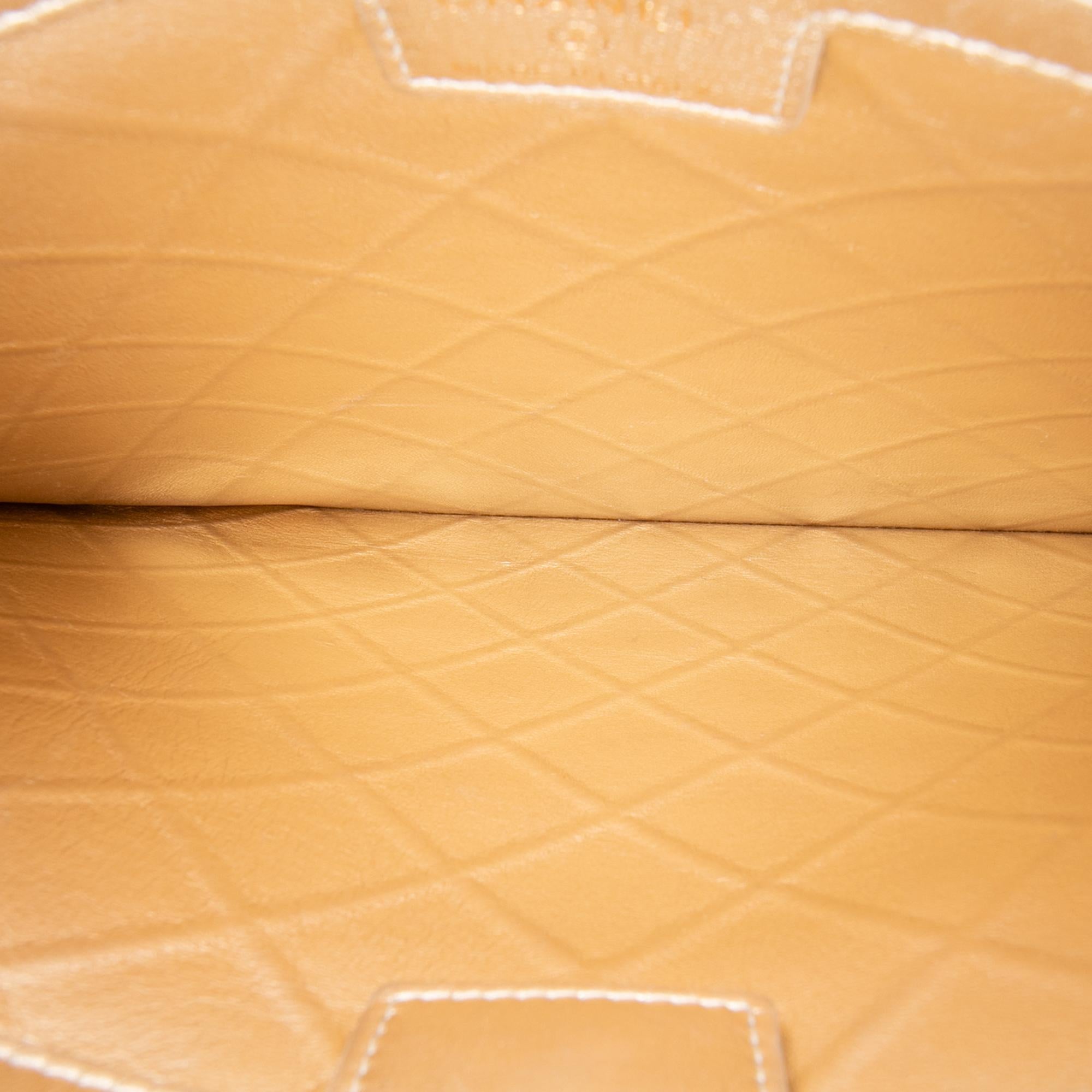 Chanel CC Stitched Lambskin Clutch