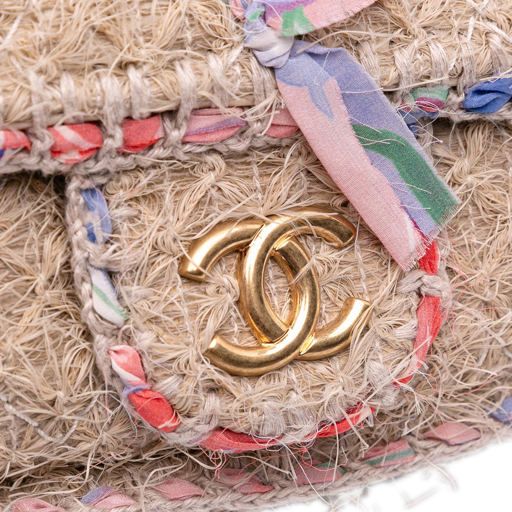 Chanel CC Straw Country Flap
