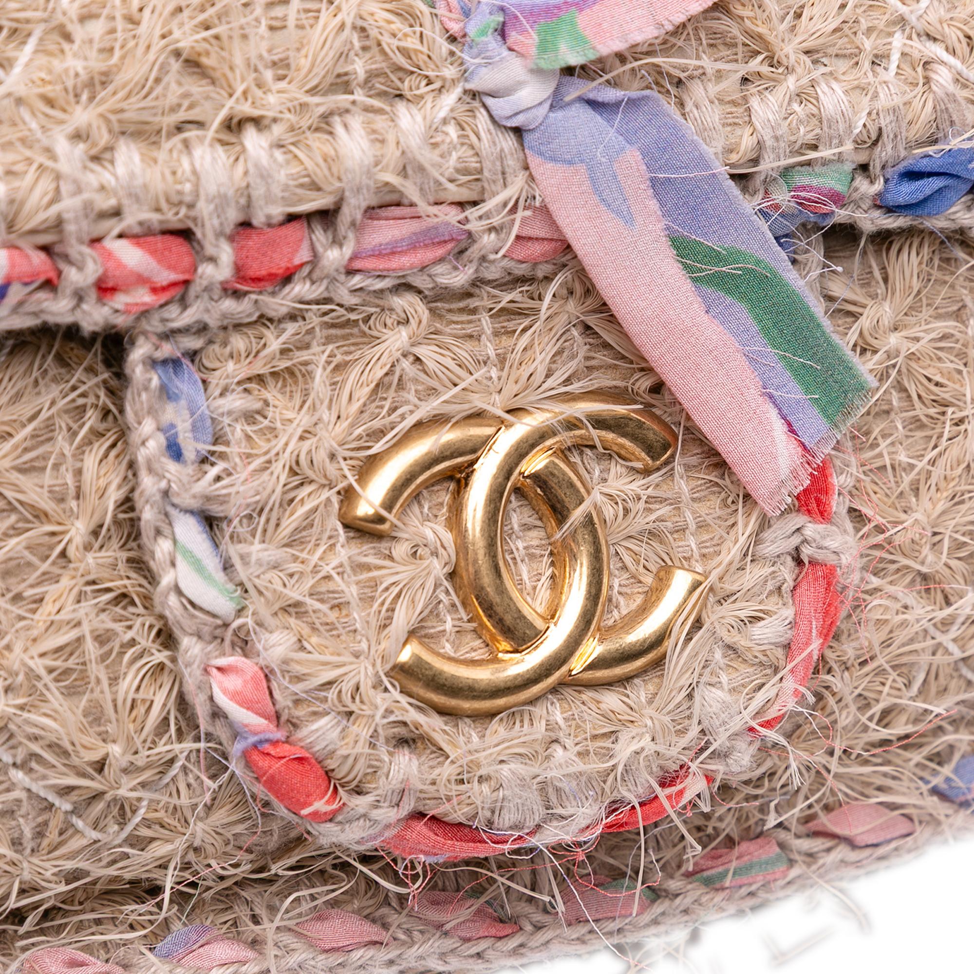 Chanel CC Straw Country Flap