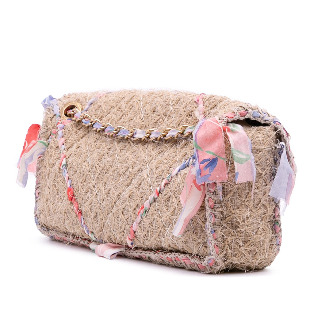 Chanel CC Straw Country Flap