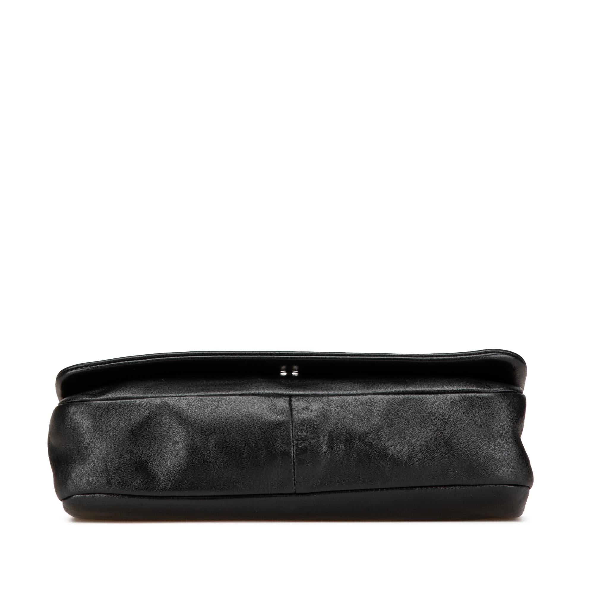 Chanel CC Studded Lambskin East West Flap