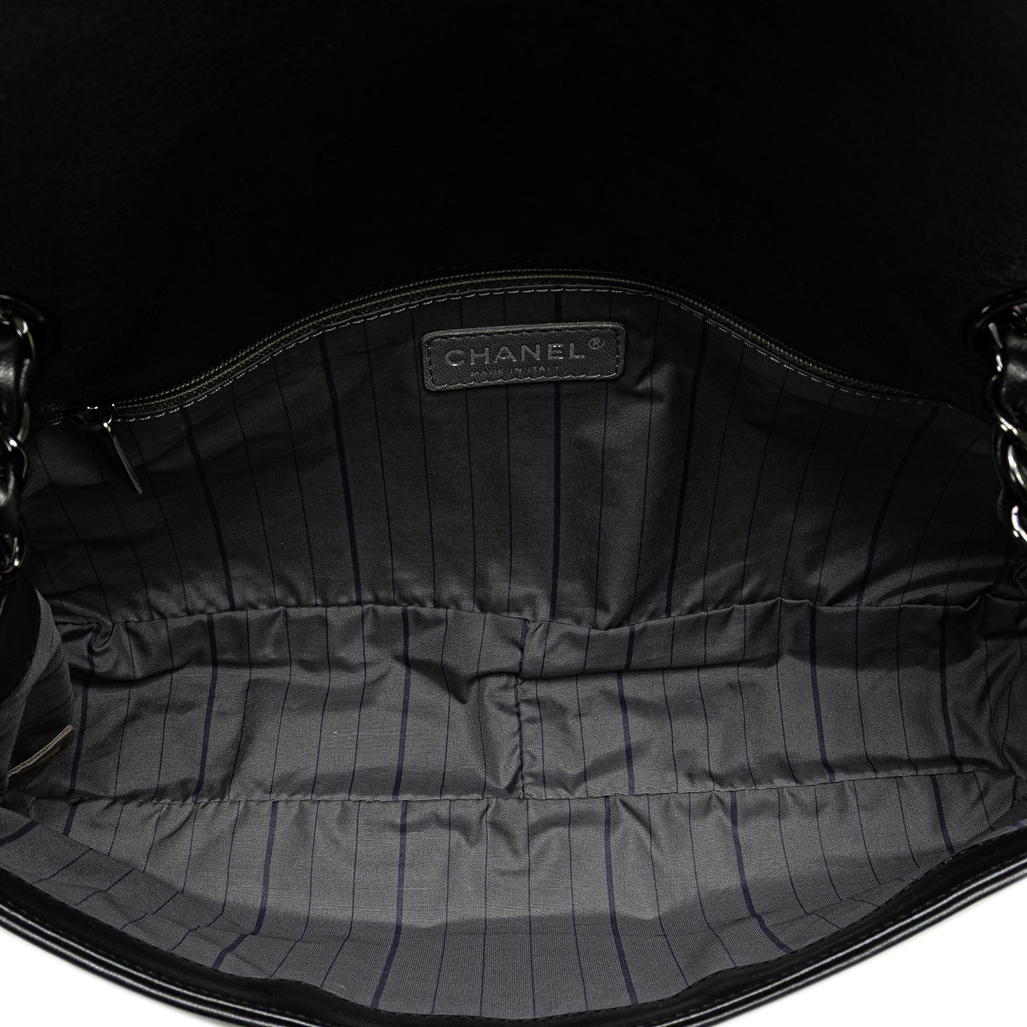 Chanel CC Studded Lambskin East West Flap