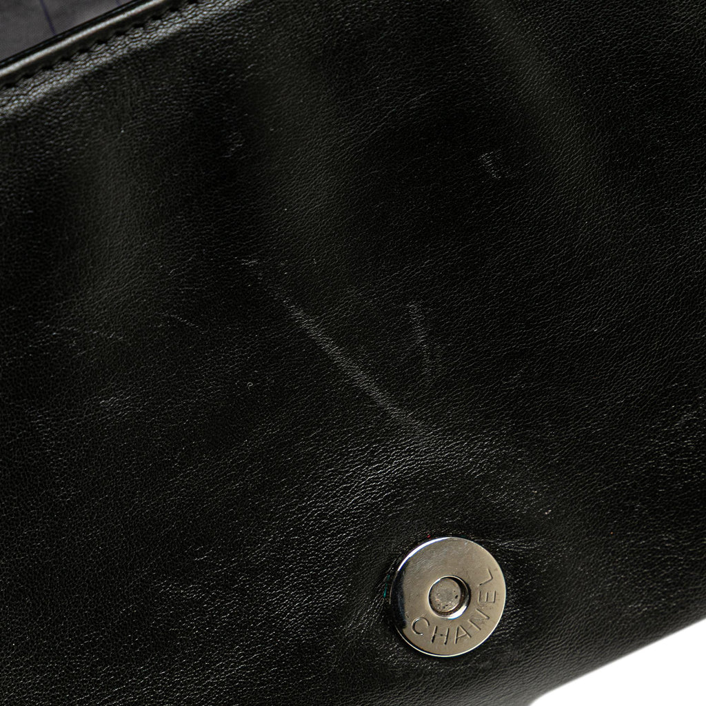 Chanel CC Studded Lambskin East West Flap